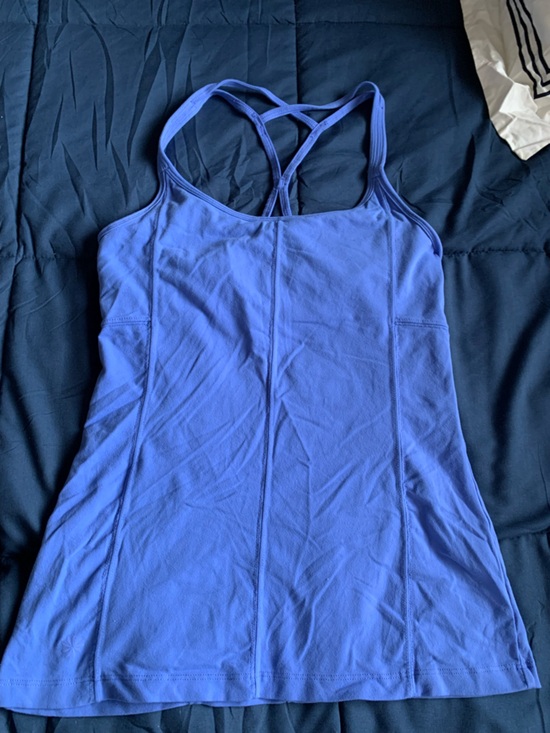 Athleta Tops - Athleta Periwinkle Blue Strappy Tank Top Bra Size Small